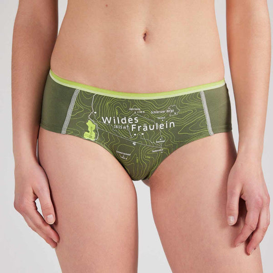 Unterhose Damen Wildes Fräulein. Fair Fashion Online. Plastikfreie Verpackung. Geschenk Naturliebhaber.