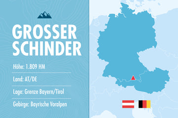 grosser Schinder, Bayrische Voralpen, Bayern, Tirol, lustige Gipfelnamen