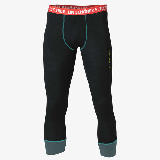 3/4-Pants Merino AUF GEHT'S. schwarz/graphit