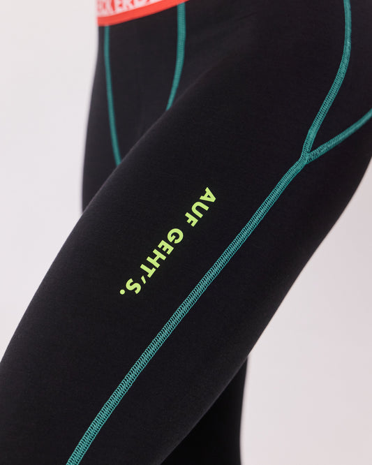 3/4-Pants Merino AUF GEHT'S. schwarz/graphit
