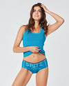 Panty SPITZ AN DER DONAU pfauenblau