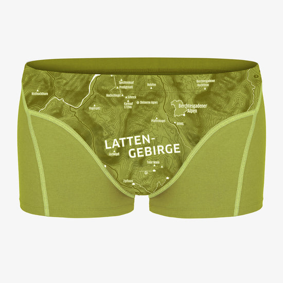 EIN SCHÖNER FLECK ERDE. Boxershorts Lattengebirge. Geschenke für Mountainbiker. Bio Baumwolle. Lustige Unterhosen Männer.