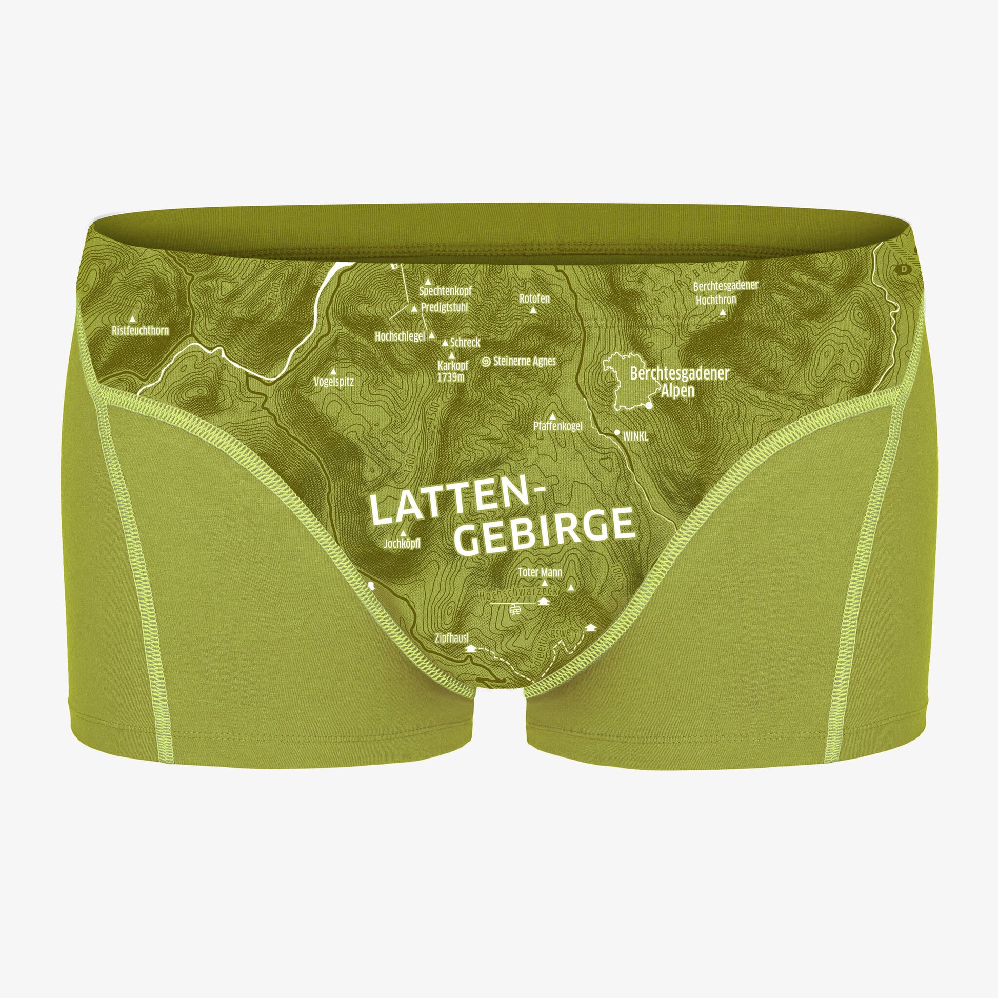 EIN SCHÖNER FLECK ERDE. Boxershorts Lattengebirge. Geschenke für Mountainbiker. Bio Baumwolle. Lustige Unterhosen Männer.