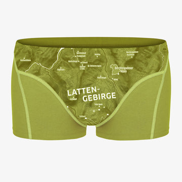 EIN SCHÖNER FLECK ERDE. Boxershorts Lattengebirge. Geschenke für Mountainbiker. Bio Baumwolle. Lustige Unterhosen Männer.