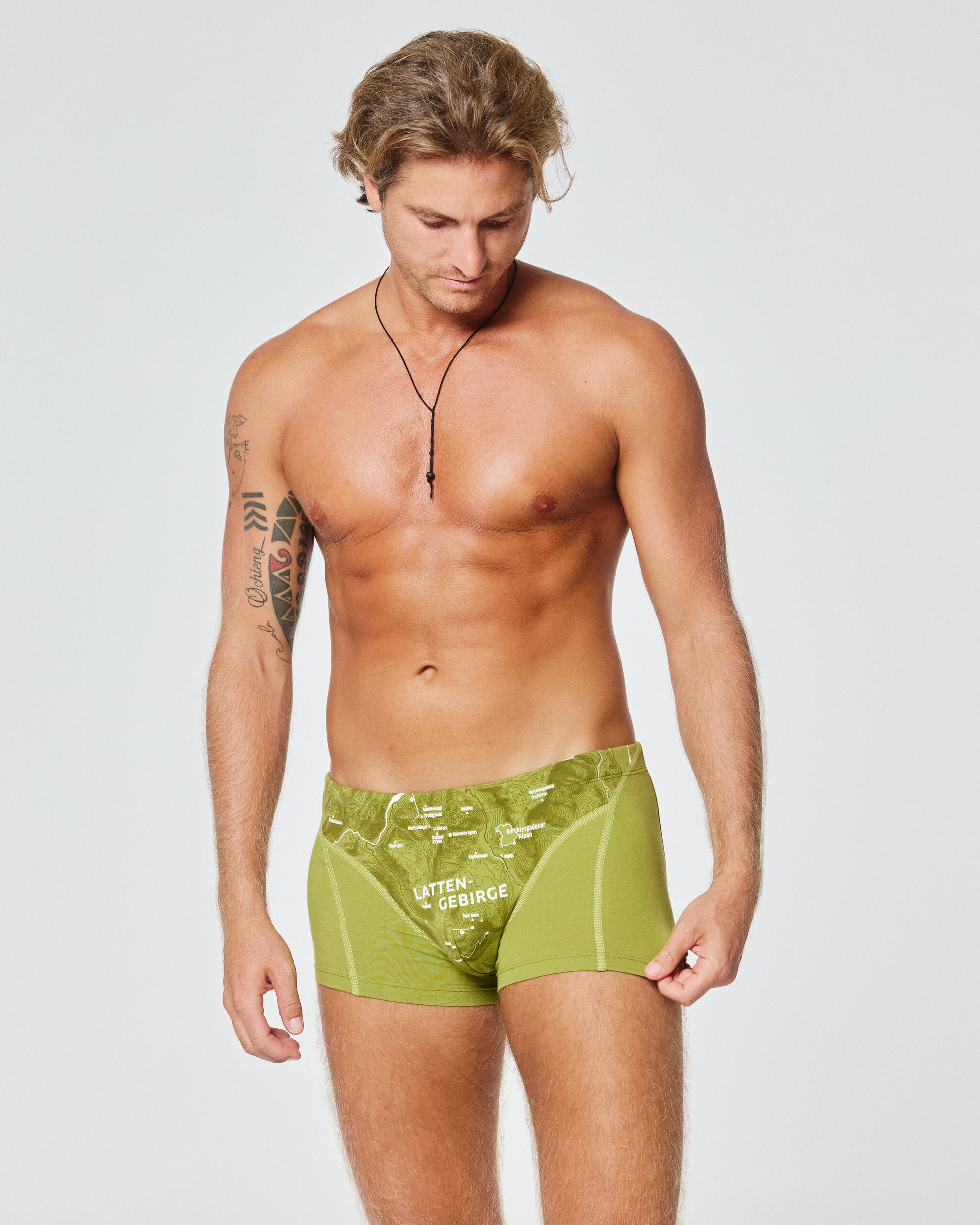 EIN SCHÖNER FLECK ERDE. Boxershorts Lattengebirge. Geschenke für Mountainbiker. Bio Baumwolle. Lustige Unterhosen Männer.