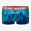 Boxershorts GROSSE ZINNE pfauenblau