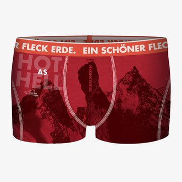 Boxershorts HOT AS HELL karminrot