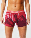 Boxershorts HOT AS HELL karminrot