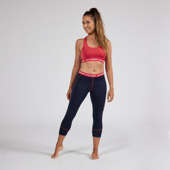 3/4 Pants Merino Tencel. Draussen Dahoam.  Damen Bio Unterwäsche. Unterhose Sport.