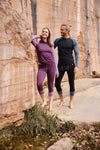 Langarm-Shirt Merino INNERGEBIRG flieder dunkel
