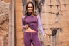 Langarm-Shirt Merino INNERGEBIRG flieder dunkel