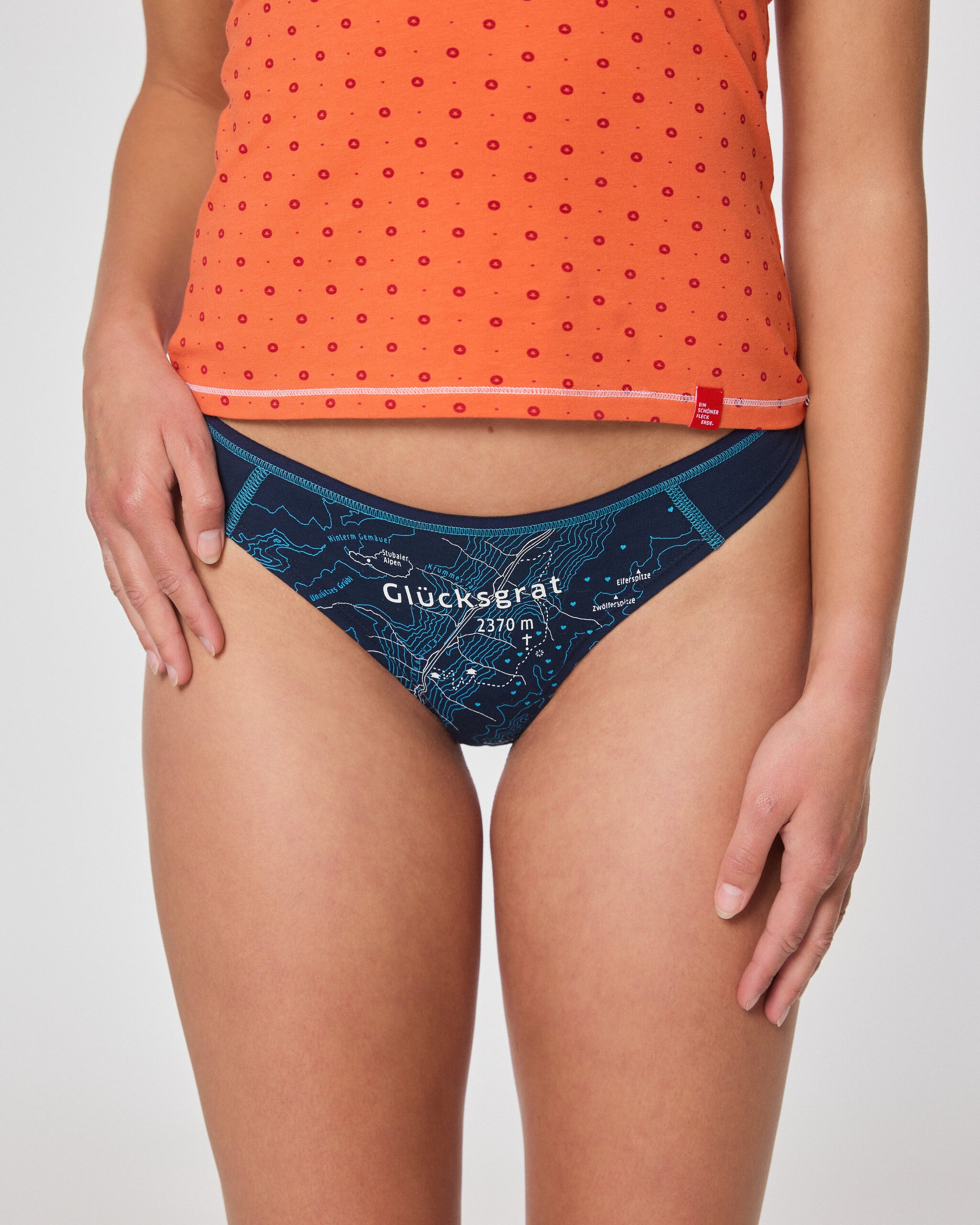 Damen String GLCKSGRAT. Unterhose aus Bio-Baumwolle. EIN SCHNER FLECK ERDE. Damen String GLCKSGRAT. Unterhose aus Bio-Baumwolle. EIN SCHNER FLECK ERDE.