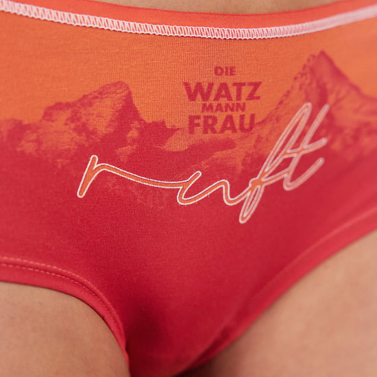 Panty Watzfrau. Watzmann Berge Unterhose. Unterwäsche zum Klettern.