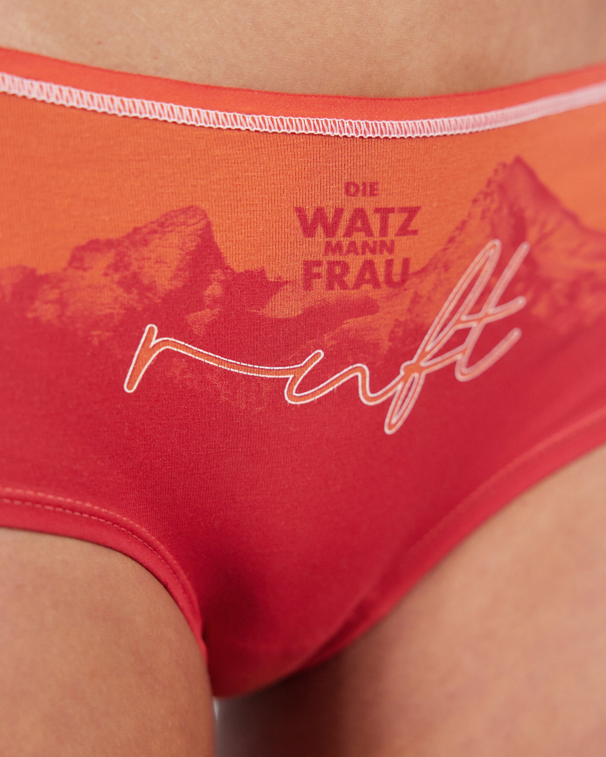 Panty Watzfrau. Watzmann Berge Unterhose. Unterwäsche zum Klettern.