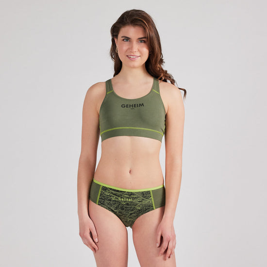 Damen Unterhose Gailtal. Bio Baumwolle Unterwäsche. Valentinstag Geschenk Freundin.