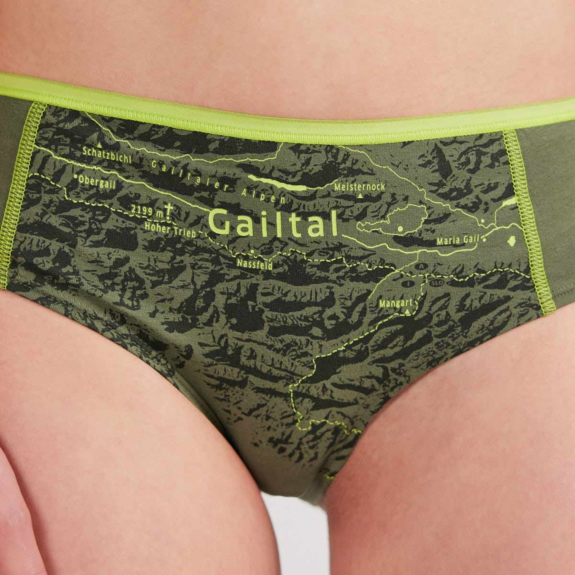Damen Unterhose Gailtal. Bio Baumwolle Unterwäsche. Valentinstag Geschenk Freundin.