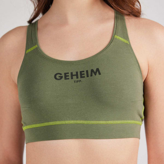 Sport BH. Bralette Bustier. Geheimtipp für Sportlerinnen. Geheimtipp zum Wandern.