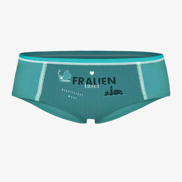 Fraueninsel Chiemsee. Unterhose mit Motiv. Illustration auf Unterwäsche.