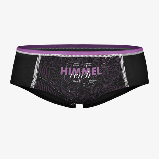 Unterhose für Frauen Himmelreich. Charmante Unterwäsche zum Verschenken. Lustiger Spruch auf Unterhose.