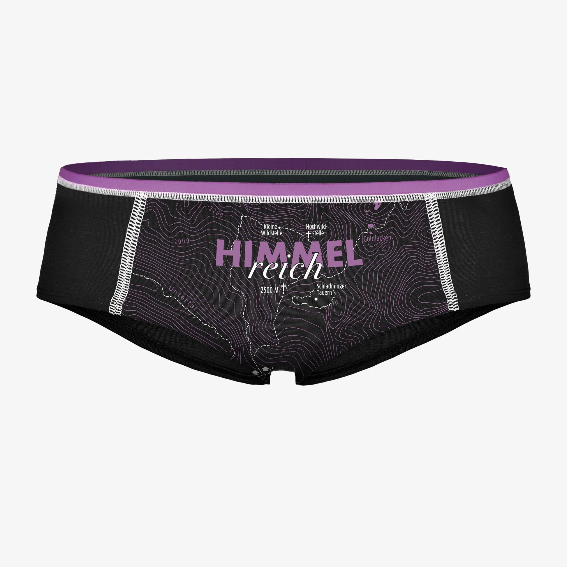 Unterhose für Frauen Himmelreich. Charmante Unterwäsche zum Verschenken. Lustiger Spruch auf Unterhose.