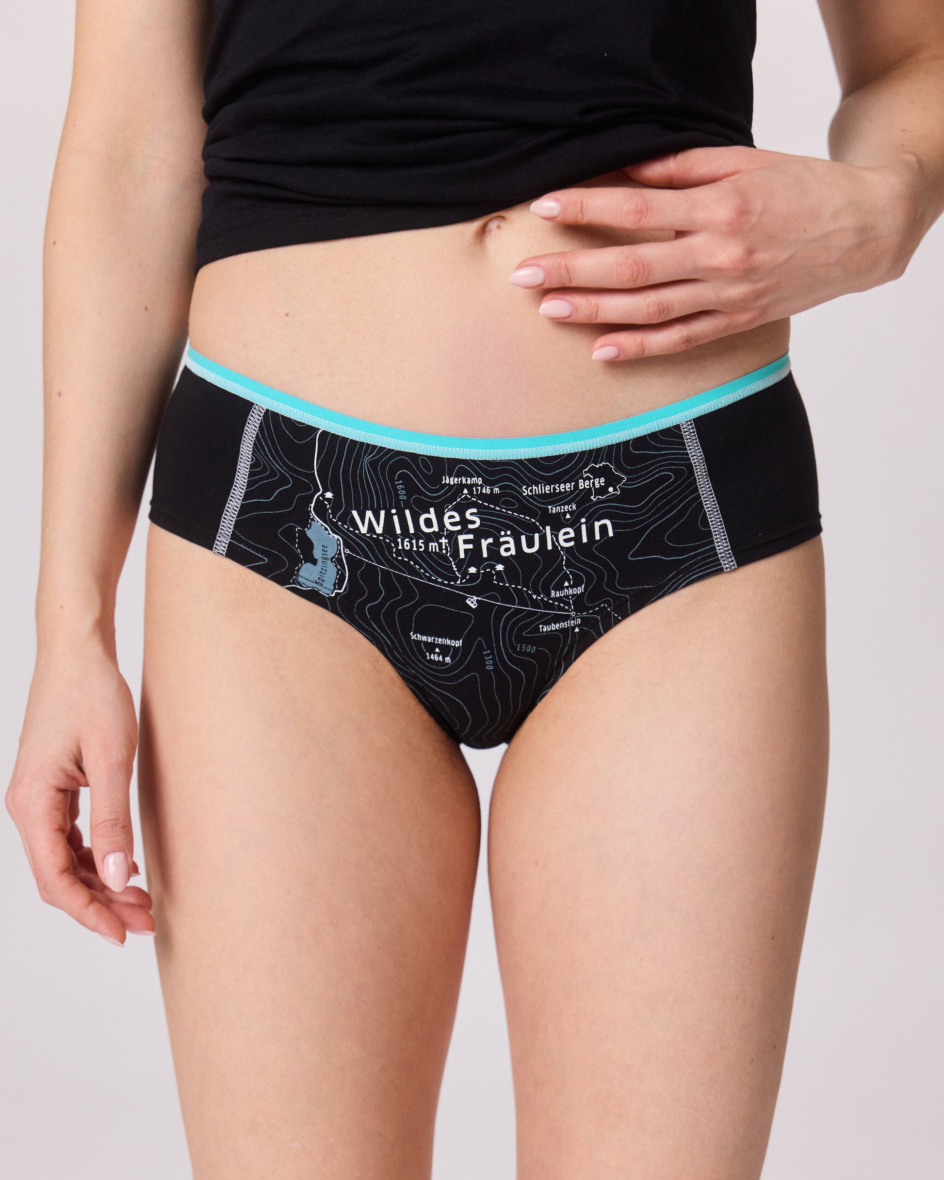 Damen-Unterhose Wildes Fräulein. Sportlicher Schnitt. GOTS Baumwolle. EU Produktion.