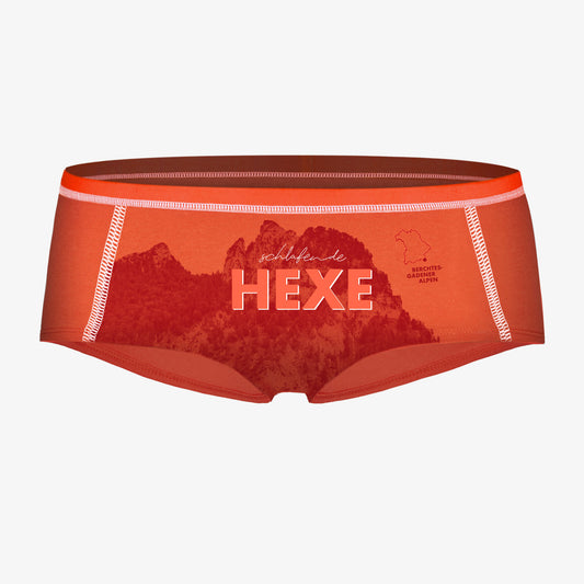 Panty SCHLAFENDE HEXE rotorange