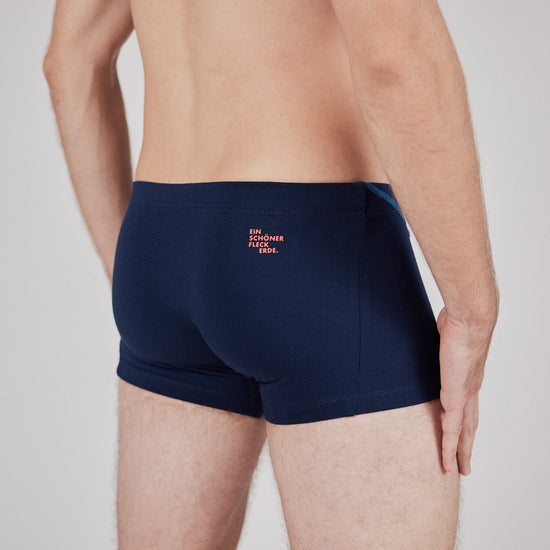 EIN SCHÖNER FLECK ERDE. Boxershorts Grossglockner tiefblau. Geschenk für Bergliebhaber. Wäsche online bestellen.