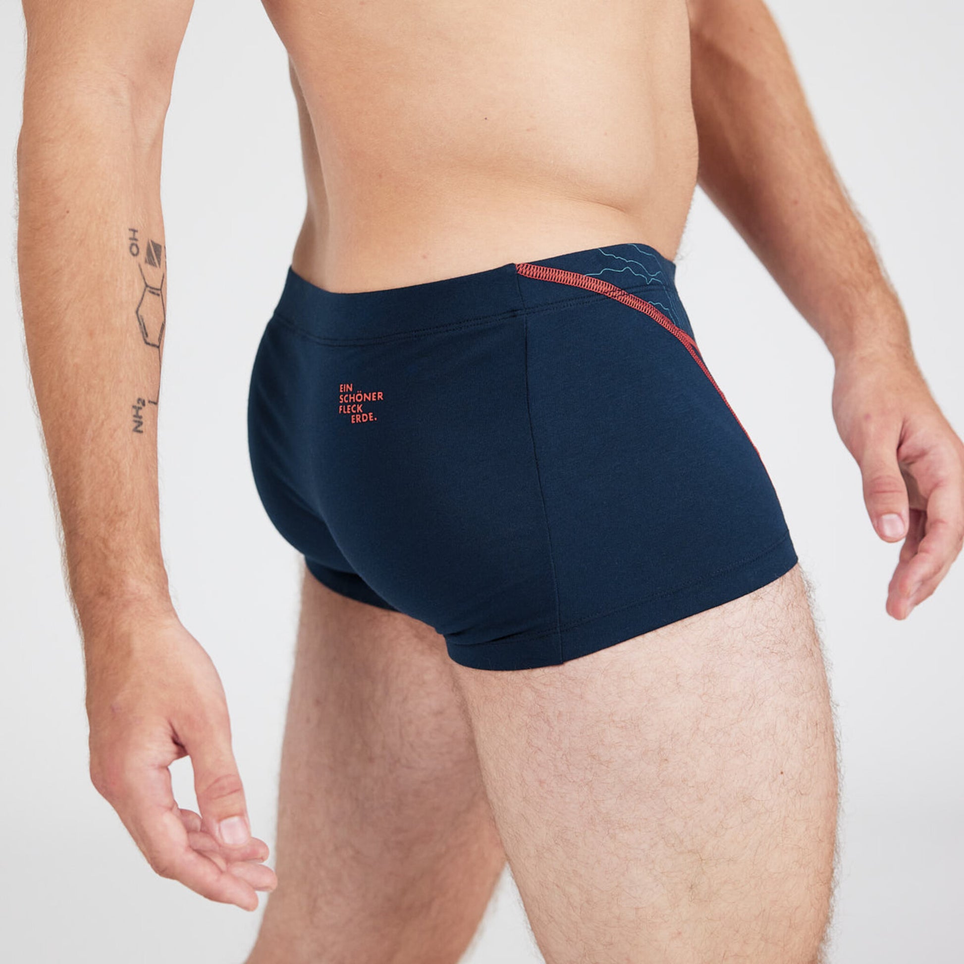 Boxershorts Höchkönig. Biounterwäsche Herren. Geschenke für Kletterer.