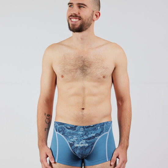 EIN SCHÖNER FLECK ERDE. Boxershorts EDELSPITZE. Unterhose mit Berg-Motiv. Geschenkidee für Bergsteiger.