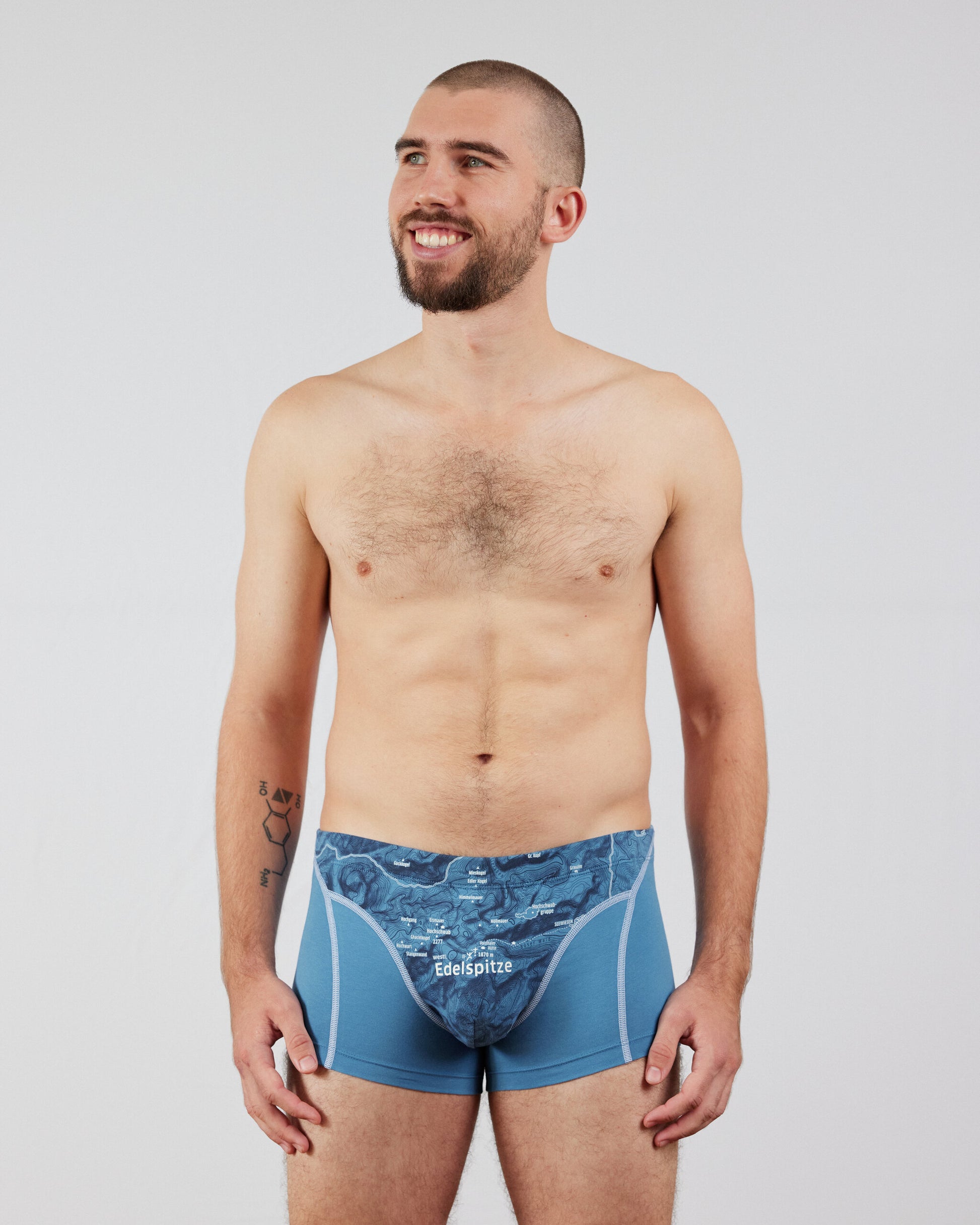 EIN SCHÖNER FLECK ERDE. Boxershorts EDELSPITZE. Unterhose mit Berg-Motiv. Geschenkidee für Bergsteiger.