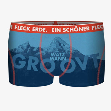 EIN SCHÖNER FLECK ERDE. Unterhose Watzmann. Unterhose mit Berg. Unterhose für die Berge. Bio-Baumwolle. Designed in Austria.