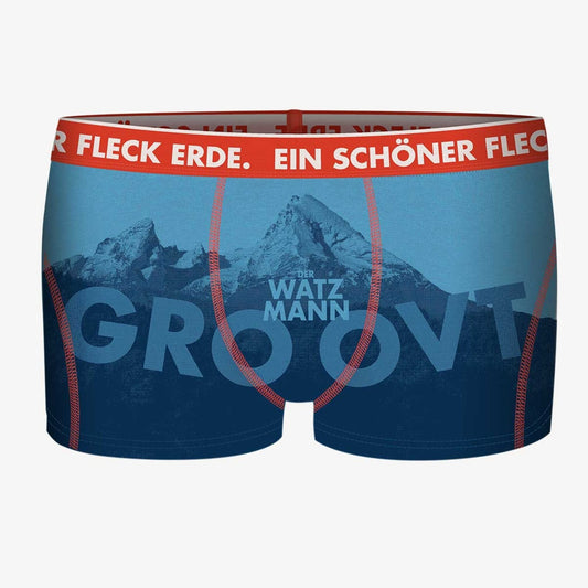 Boxershorts Watzmann. Witzige Boxershorts. Valentinstag Geschenk Mann.