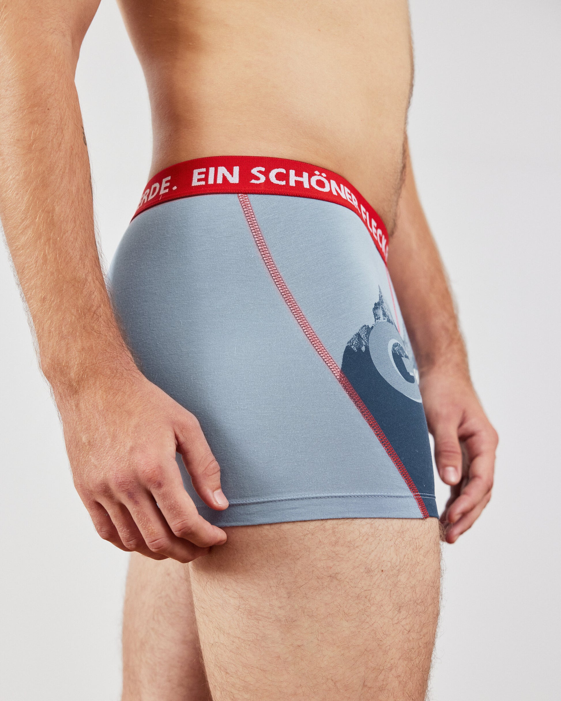 Der Watzmann ruft. Der Watzmann groovt. Unterhose aus Bio-Baumwolle für Bergsteiger.