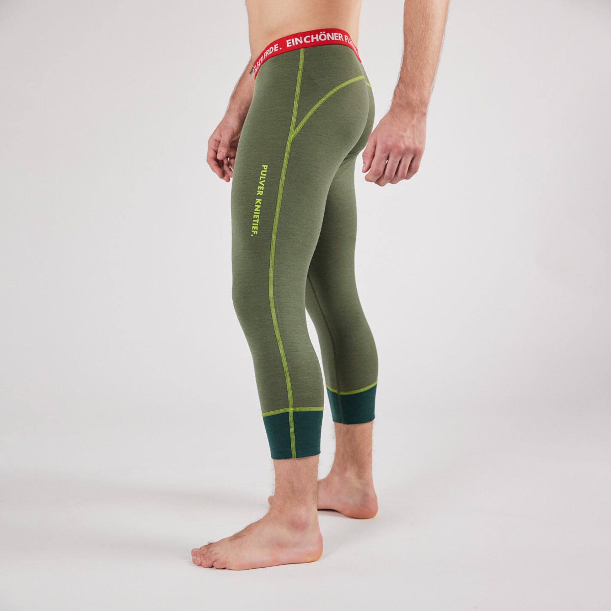 3/4 Pants Merino Tencel Herren nachtblau. Sport Unterhose Herren. 