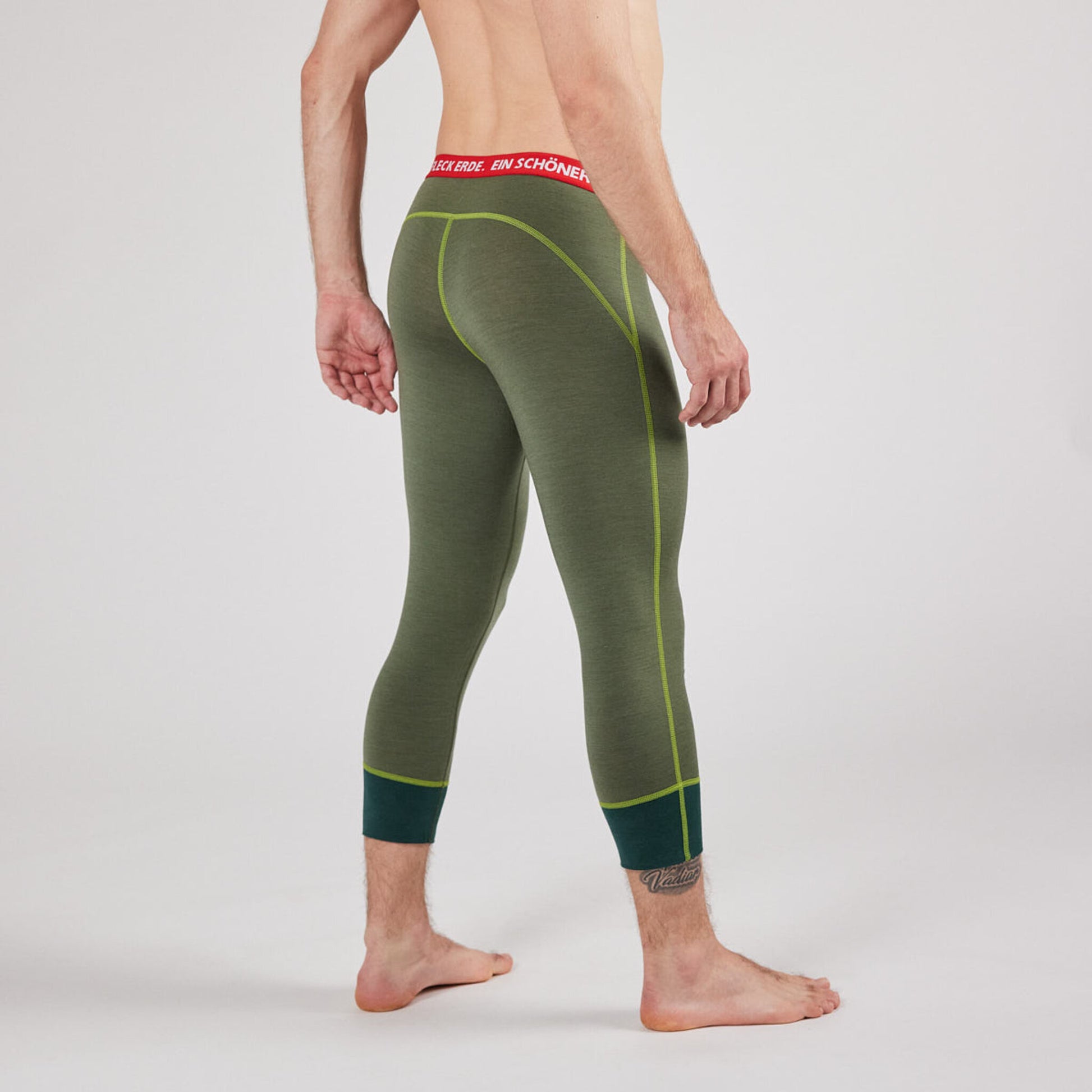 3/4 Pants Merino Tencel Herren nachtblau. Sport Unterhose Herren. 