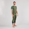 3/4 Pants Merino Tencel Herren nachtblau. Sport Unterhose Herren. 