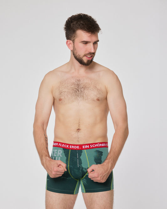 Boxershorts Herkulessäule. Naturmotiv und cooler Spruch.
