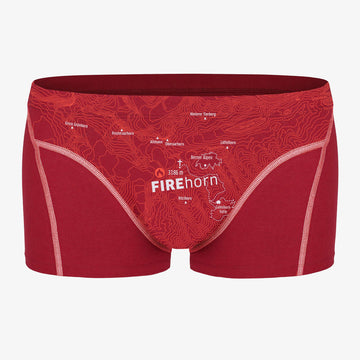 EIN SCHÖNER FLECK ERDE. Unterhose mit Berg. Schweizer Berg FIREHORN auf Unterhose. Boxershorts aus Bio-Baumwolle. Boxershorts slow fashion. GOTS