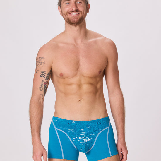 EIN SCHÖNER FLECK ERDE. Boxershorts mit Berg. Unterhose mit Motiv. GROSSER WILDER. Tiroler Berggipfel. Geschenk für Bergsteiger.