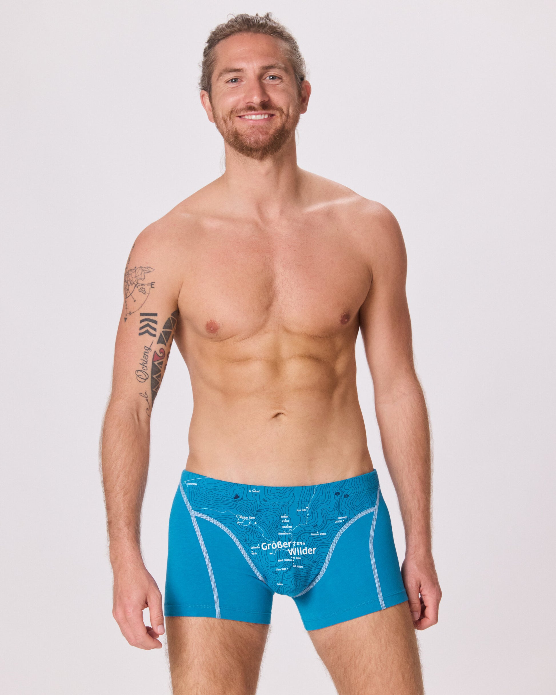 EIN SCHÖNER FLECK ERDE. Boxershorts mit Berg. Unterhose mit Motiv. GROSSER WILDER. Tiroler Berggipfel. Geschenk für Bergsteiger.