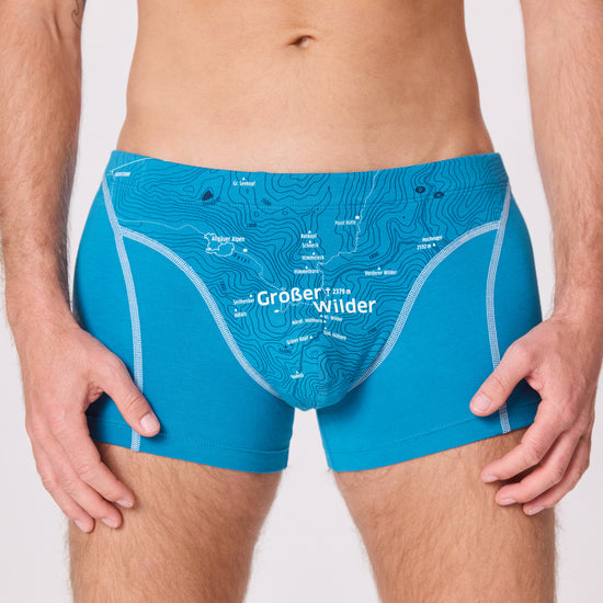 EIN SCHÖNER FLECK ERDE. Boxershorts mit Berg. Unterhose mit Motiv. GROSSER WILDER. Tiroler Berggipfel. Geschenk für Bergsteiger.