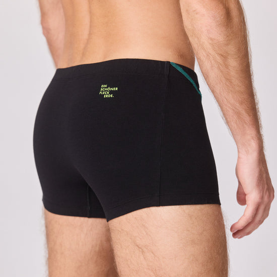 EIN SCHÖNER FLECK ERDE. Herren-Unterhose aus Bio-Baumwolle. Motiv Großglockner. Originelle Unterwäsche aus Österreich. Nachhaltig. Unterwäsche aus Bio-Baumwolle.