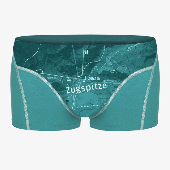 Unterhose Zugspitze. Unterhose aus Bio-Baumwolle. Geschenketipp für Bergsteiger.