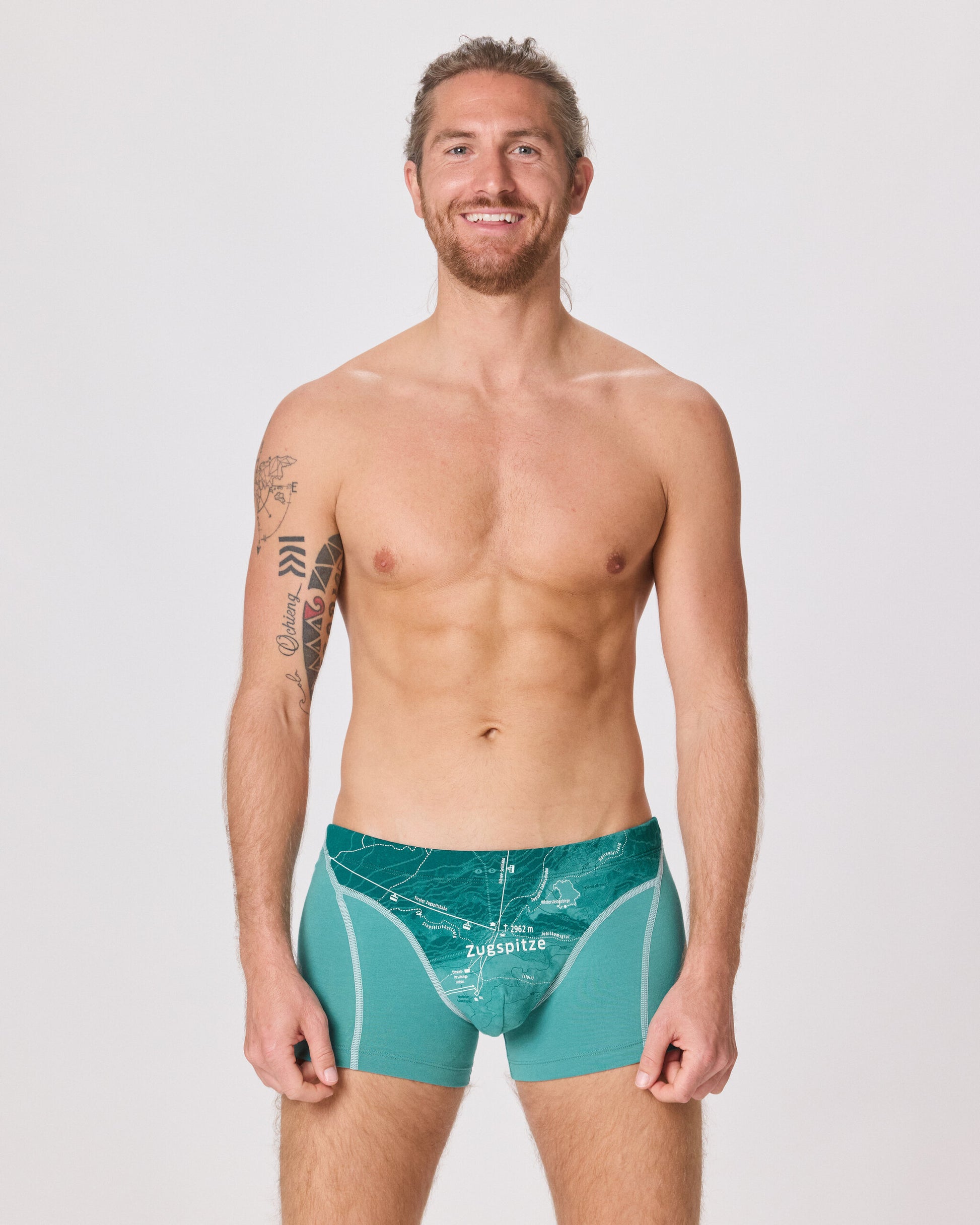 Unterhose Zugspitze. Unterhose aus Bio-Baumwolle. Geschenketipp für Bergsteiger.
