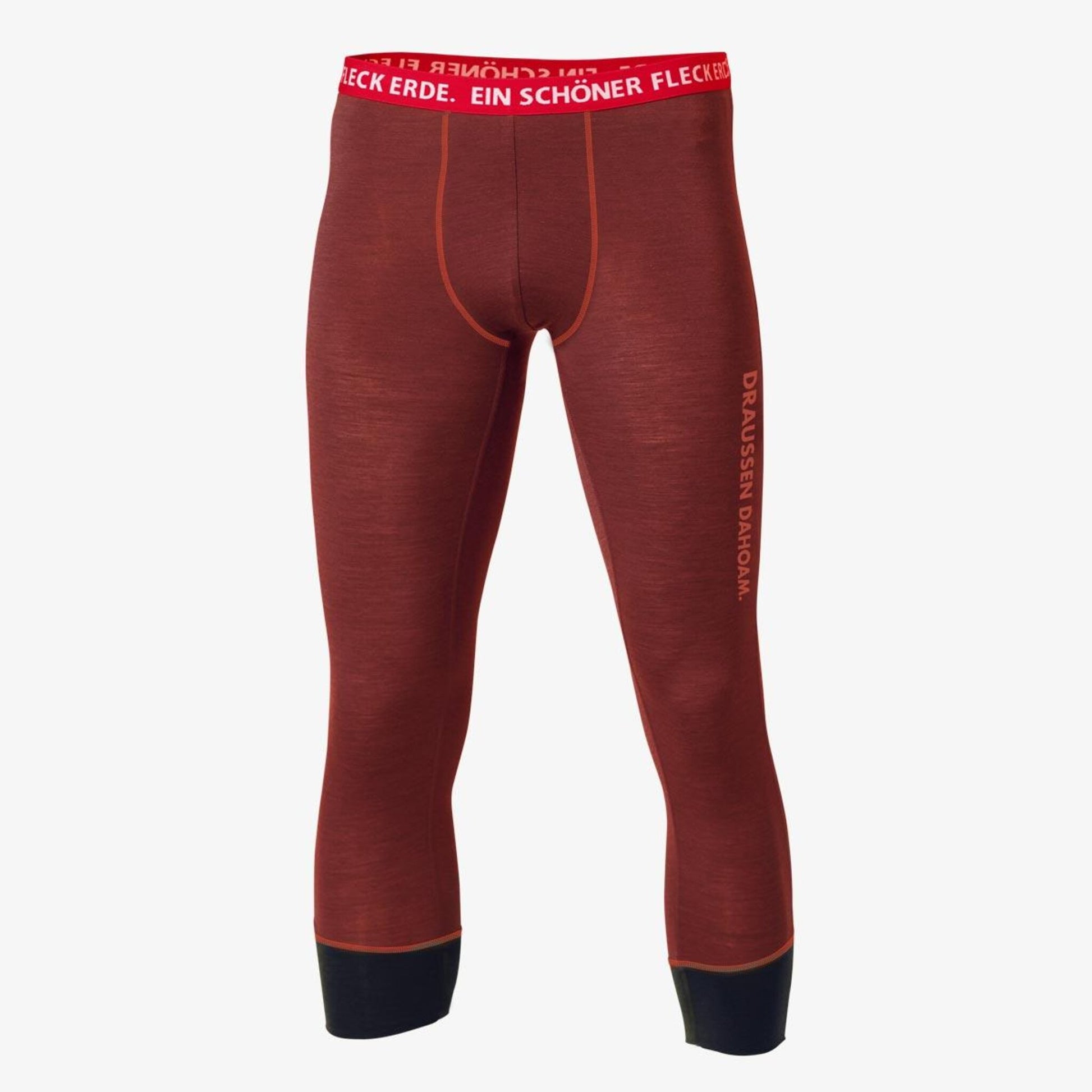 3/4 Pants Merino Tencel Herren kastanie. Outdoor Wäche. Nachhaltige Kleidung. 