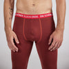 3/4 Pants Merino Tencel Herren kastanie. Outdoor Wäche. Nachhaltige Kleidung. 