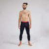 3/4 Pants Merino Tencel Herren nachtblau. Sport Unterhose Herren. 