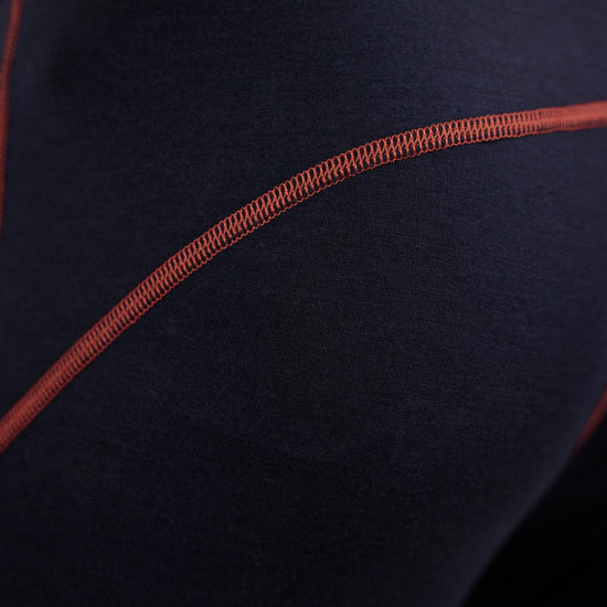 3/4 Pants Merino Tencel Herren nachtblau. Sport Unterhose Herren. 