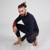 3/4 Pants Merino Tencel Herren nachtblau. Sport Unterhose Herren. 
