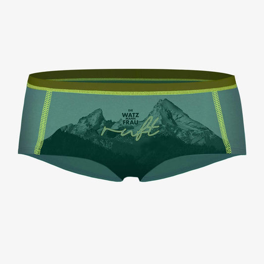 Panty Watzfrau. Watzmann Berge Unterhose. Unterwäsche zum Klettern.